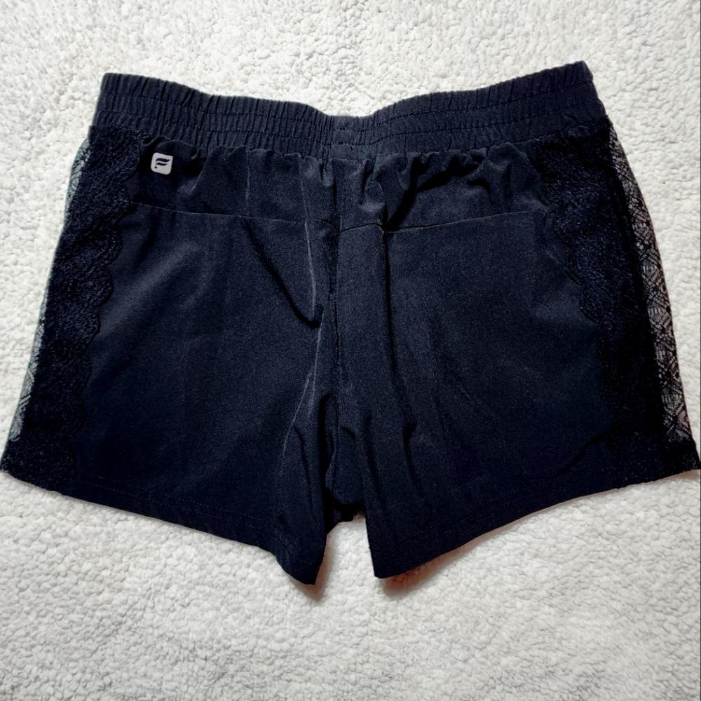 Fabletics Black Shorts with Side Lace - Picture 2 of 9
